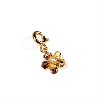 Flora Danica gold plated coral charm