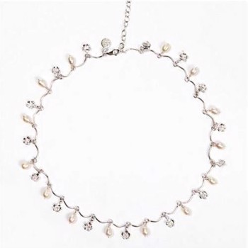 Flora Danica silver forget-me-not necklace