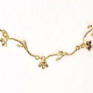 Flora Danica gold plated gemmy necklace