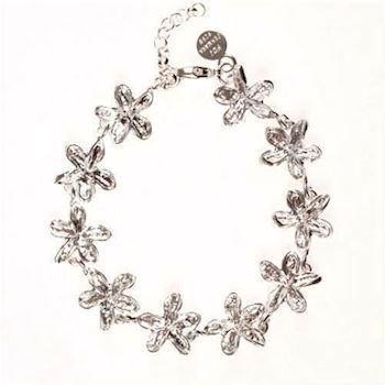 Flora Danica silver lilac bracelet