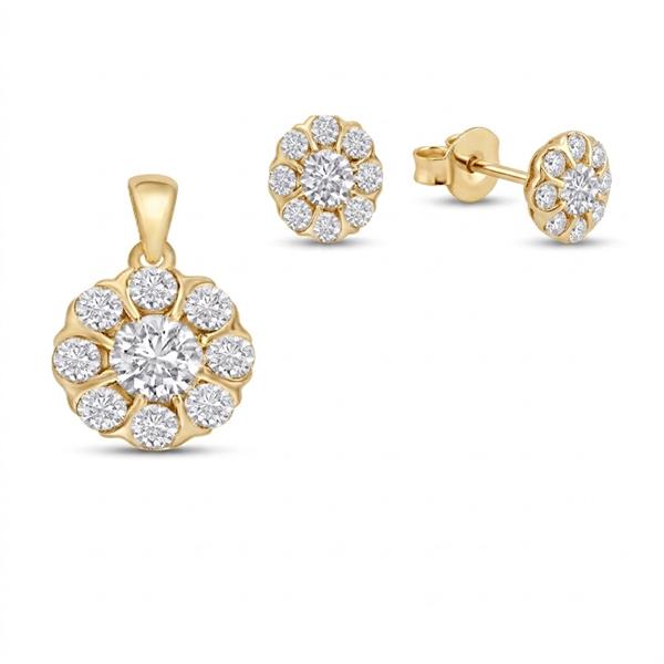 Houmann   set, with a total of 0,505 ct diamonds GH/VS-SI