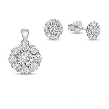 Houmann    set, with a total of 0,505 ct diamonds GH/VS-SI