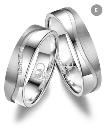 Marrya Hvidguld, weddingrings, GO-540-D8DI