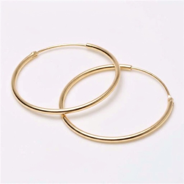 Creol Smykker Creol hoop earrings in silver 30mm