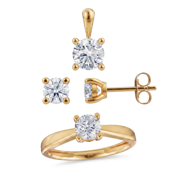 Siersbøl    set, with a total of 1,50 ct diamonds Top Wesselston VS2