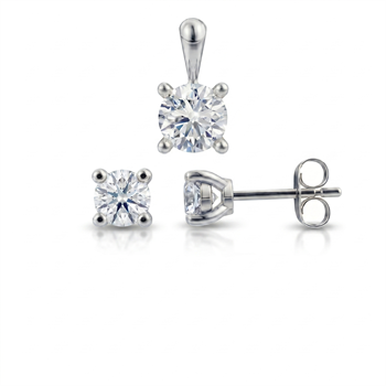 Siersbøl    set, with a total of 1,00 ct diamonds Top Wesselston VS2