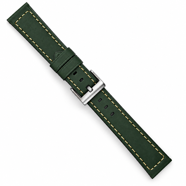 Green Vintage leather watchstrap
