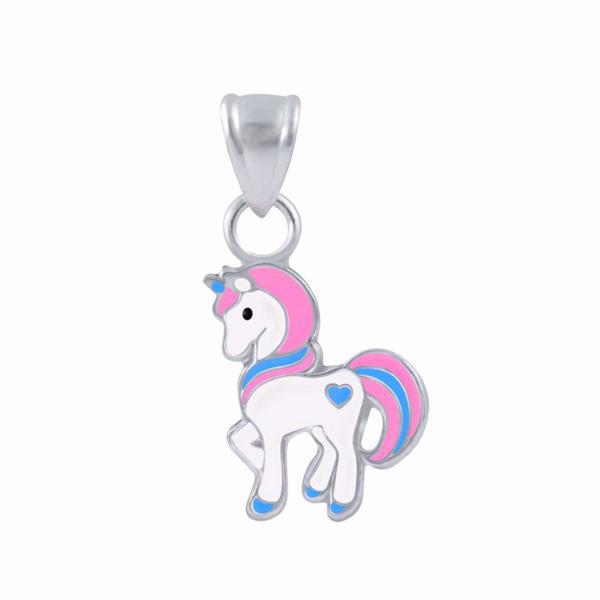 Nordahl Andersen Noa Kids unicorn pendant in silver with chain