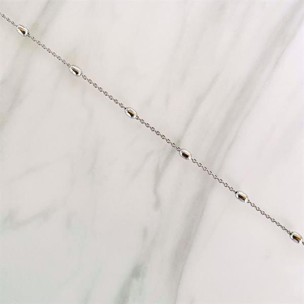 Copenhagen Smykker silver anklet with beads 24+3cm