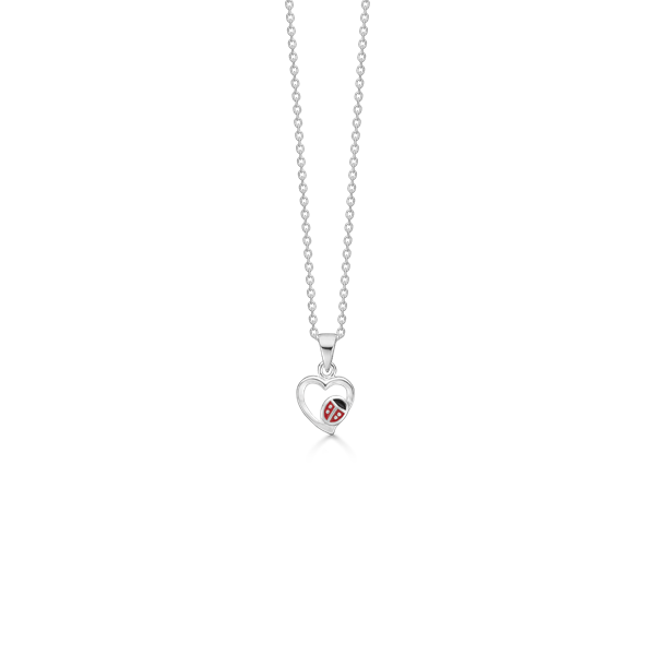 Scrouples children silver ladybug pendant with chain