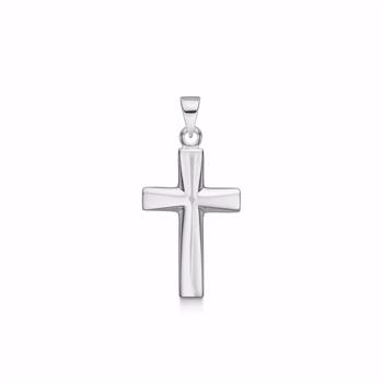 Siersbøl silver cross pendant 30 mm