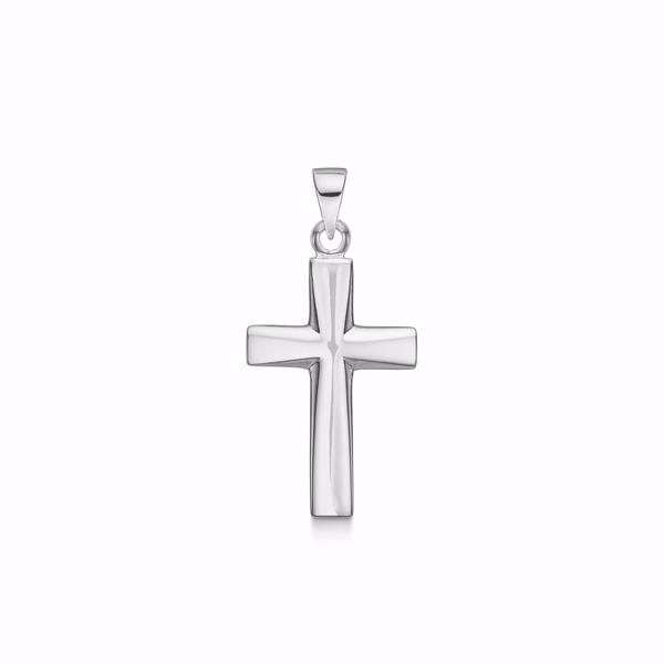 Siersbøl silver cross pendant 30 mm