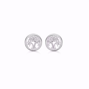 Guld & Sølv Design Tree of Life earrings in sterling silver
