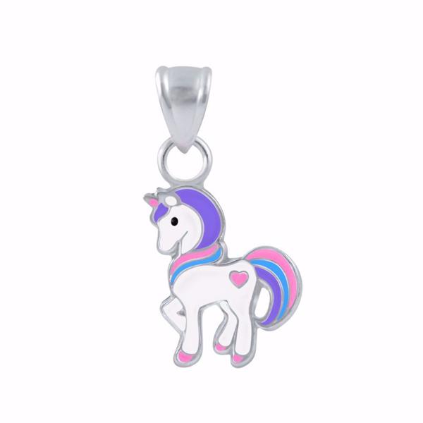Guld & Sølv Design unicorn necklace in 925 sterling silver with 38 cm chain