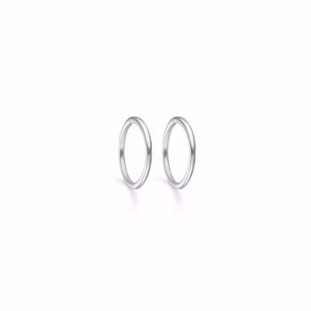 Silver earring - hoop 11mm
