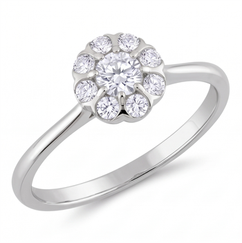 Houmann Ring , with a total of 0,245 ct diamonds GH/VS-SI