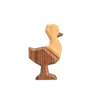Fablewood Ostrich kid - Wooden figure composed with magnets