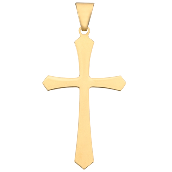 Cross from BNH in polished 14 ct gold, Large - 21 x 34 mm