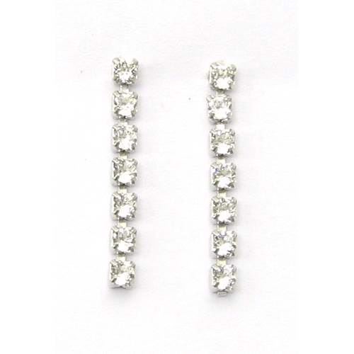 Silver studs with zirconia; L_G_107780-7
