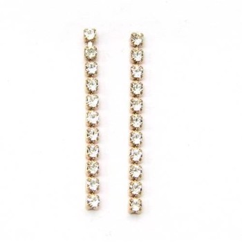 Pink gold plated silver studs with zirconia; L_G_307740-11