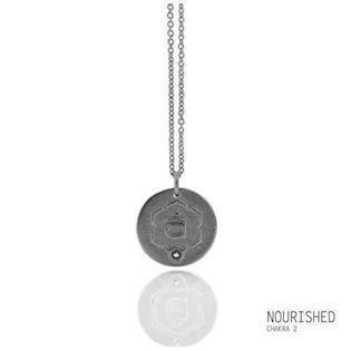 Mitos Namaste silver pendant rustic, Nourished*