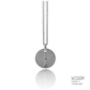 Mitos Namasté silver pendant rustic, Headstand*