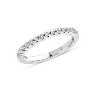eternity 14 carat white gold ring with 0.24 carat brilliant