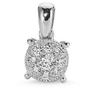 Sofia pendant in 14 ct whitegold with 0,14 ct diamonds