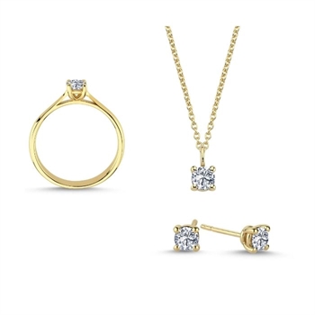 Nuran    set, with a total of 0,92 ct diamonds Wesselton SI