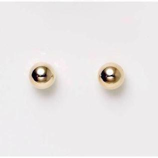 8 ct ball stud earrings, 4 mm ball