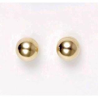 8 ct ball stud earrings, 6 mm ball