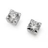 18 ct whitegold earrings with 2 x 0,08 ct diamond