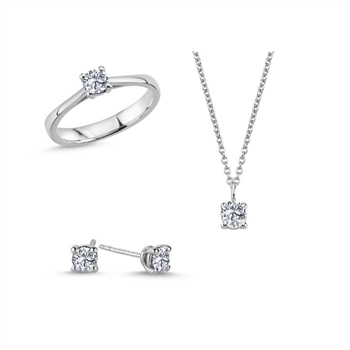 Nuran    set, with a total of 1,52 ct diamonds Wesselton SI