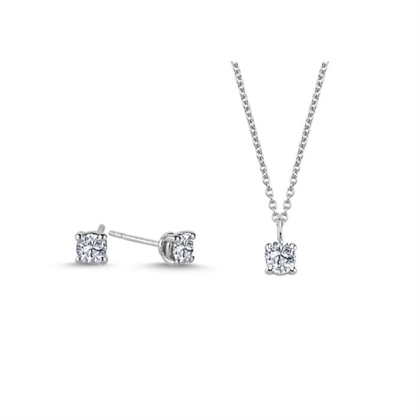 Nuran    set, with a total of 1,14 ct diamonds Wesselton SI