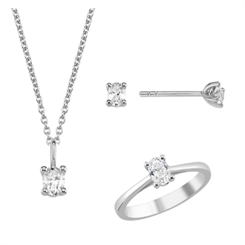 Nuran    set, with a total of 1,52 ct diamonds Wesselton SI