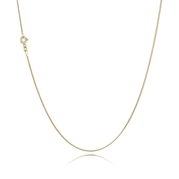 14 kt Panser Facet Necklace, 42 cm and 1.3 mm (Thread 0.45)