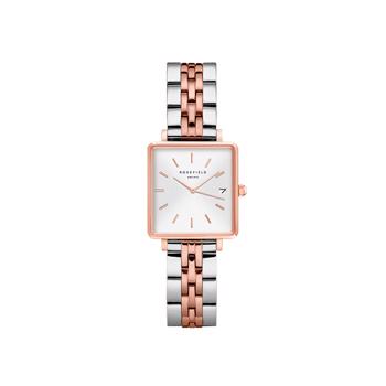 Rosefield The Boxy XS Collection Pink gold plated steel Miyota quartz lady jewelry