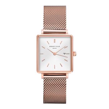 Rosefield The Boxy Collection pink gold-plated steel Miyota quartz lady jewelry