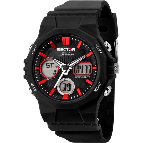 Model R3251238001 Sector Digital Quartz man watch