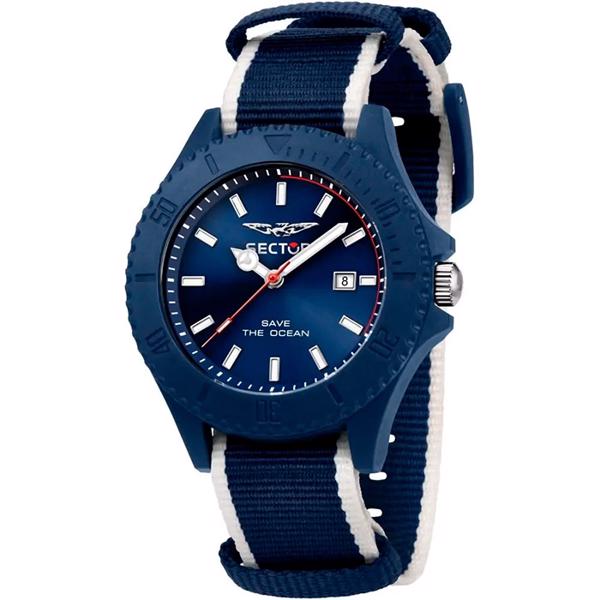 Model R3251539001 Sector Save The Ocean Quartz man watch