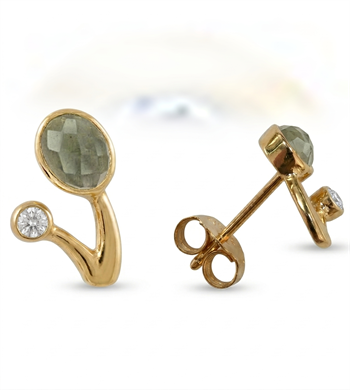 Gold-Plated Earring - Blend of Blue from Rabinovich