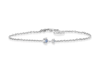 Silver bracelet - Water Lily