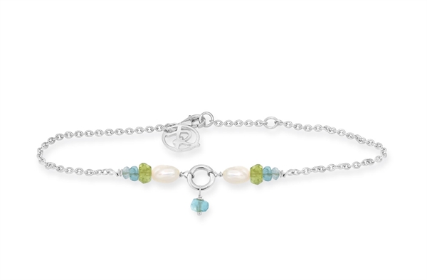 Silver bracelet, peridot - Cordelia
