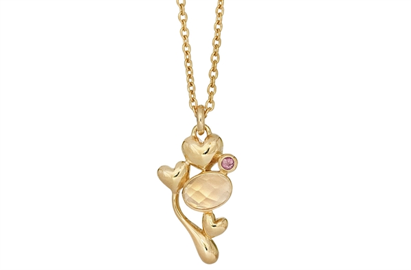 Gold plated necklace - Bunch of Love