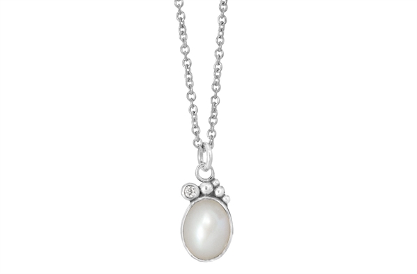 Silver necklace - Pleasant Pearl