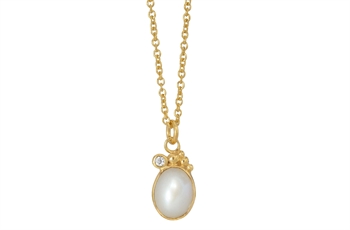Gold Plated Necklace - Pleasant Pearl
