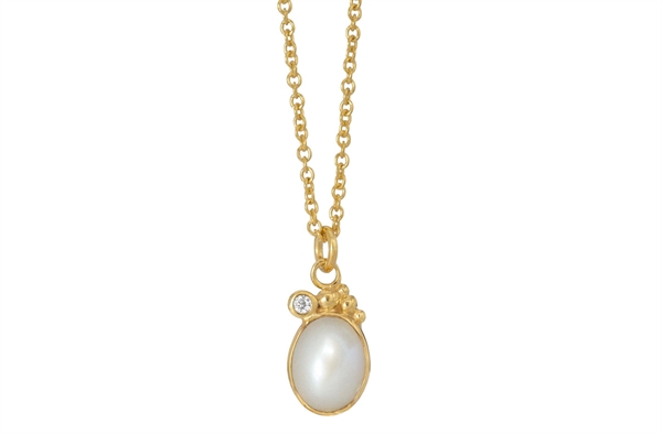 Gold Plated Necklace - Pleasant Pearl