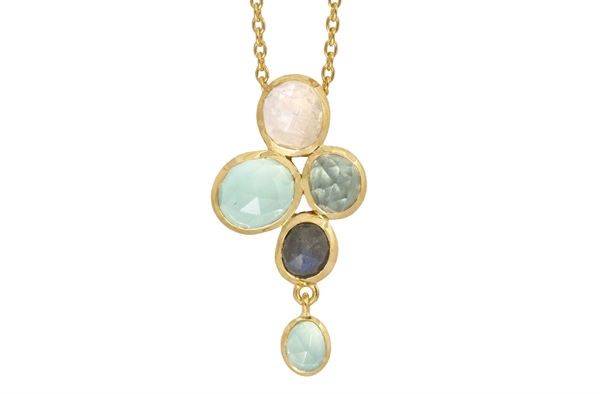Gold Plated Necklace - Ocean Crush