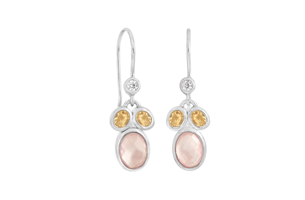 Silver earrings - Prism