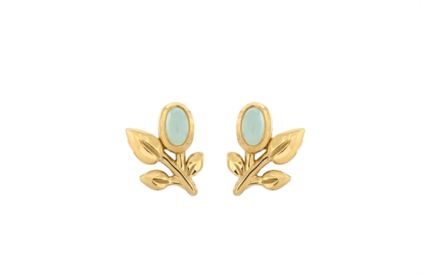 Gold Plated Ear Stud - Vitality